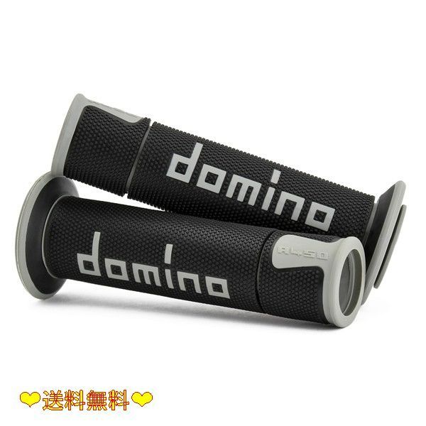 ブラック×グレー domino(ドミノ) グリップ A450 レーシングタイプ ブラック×グレー