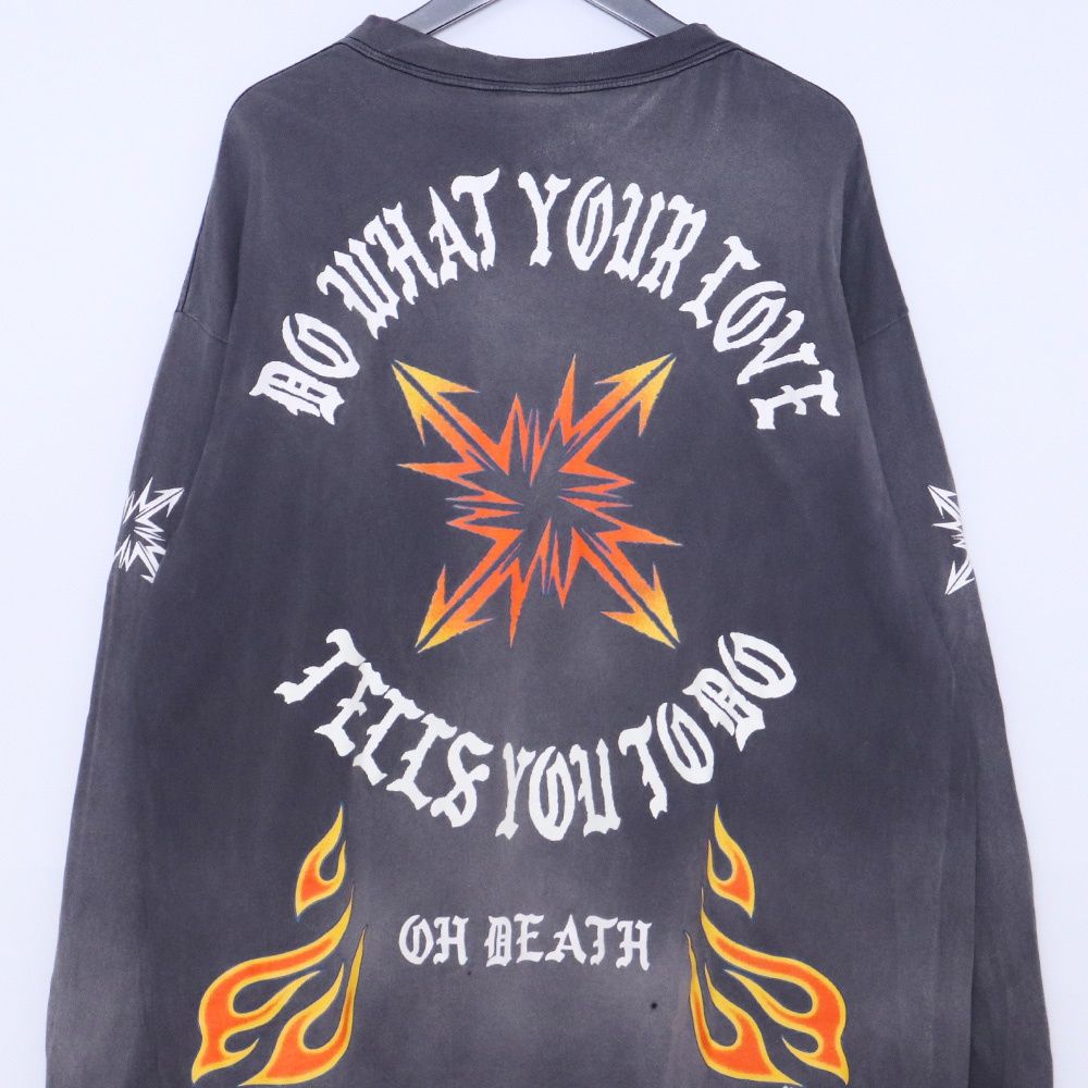 SAINT MICHAEL LS TEE M BLACK XLサイズ ブラック SM-YS8-0000