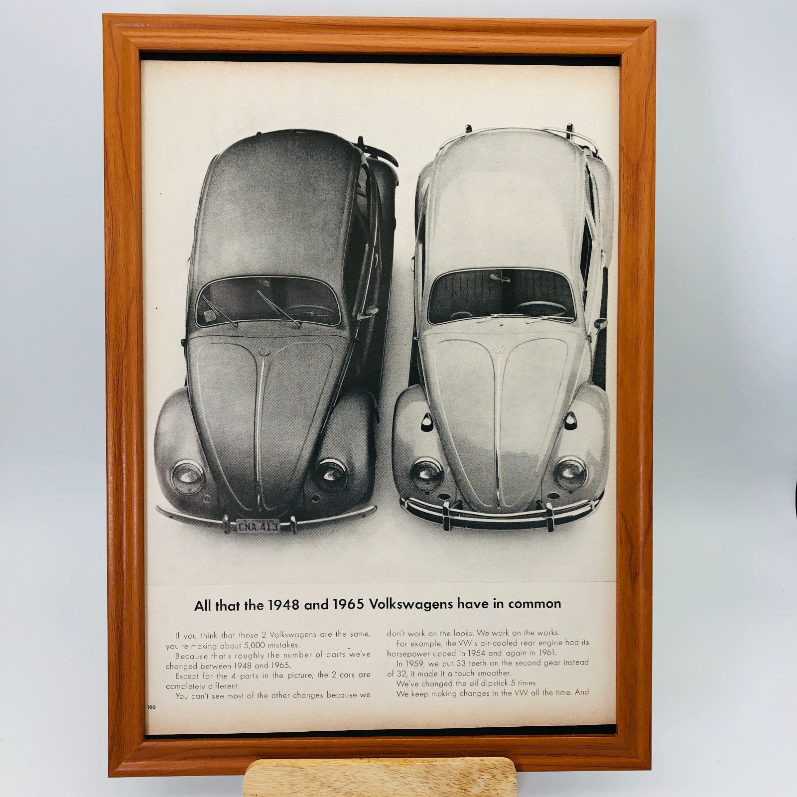 レトロ 広告 ビンテージ ポスター 『 VWフォルクスワーゲン