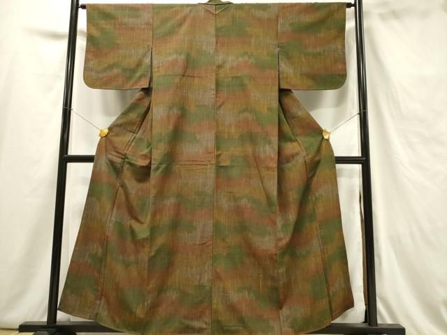 平和屋着物○上質な紬 霞文 正絹 逸品 未使用 DAAU5796ps