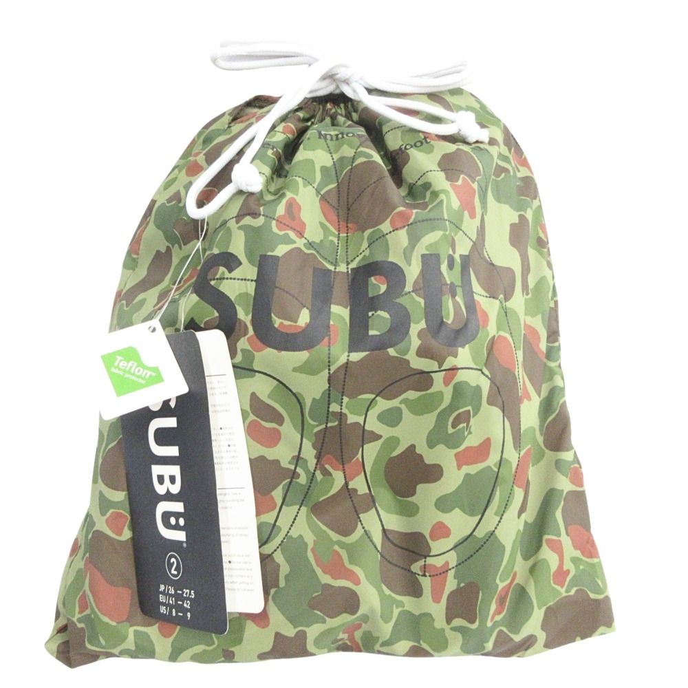 未使用 SUBU スブ ダックカモ サンダル シューズ 靴 スリッパ 起毛加工