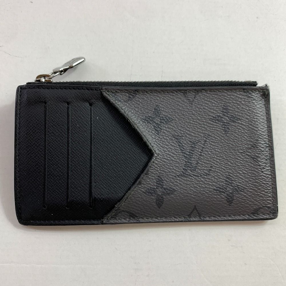 04 w 5070 LOUIS VUITTON ルイ ヴィトン コインカード ホルダー M 69533 コインケース 小銭入れ モノグラム エクリプス ブラック グレー メンズ