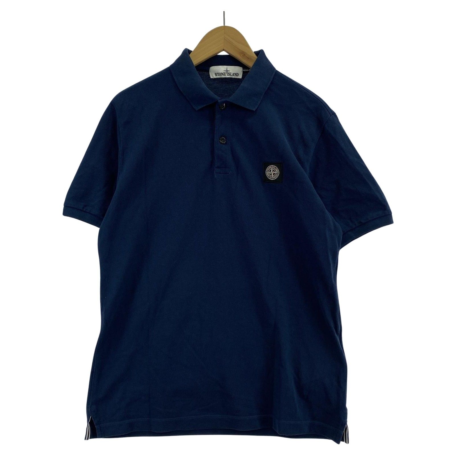 STONE ISLAND ポロシャツ　ネイビー　slim fit STONE ISLAND ポロシャツ ネイビー M - メルカリ