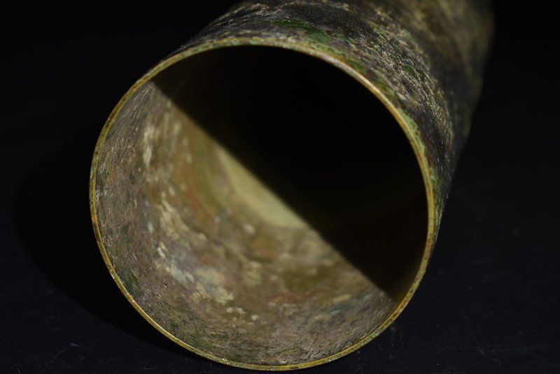 仏教美術　古銅　佛経筒　時代箱　M　R8290 蔵A4878】仏教美術 古銅経筒 鎌倉～室町時代 - メルカリ