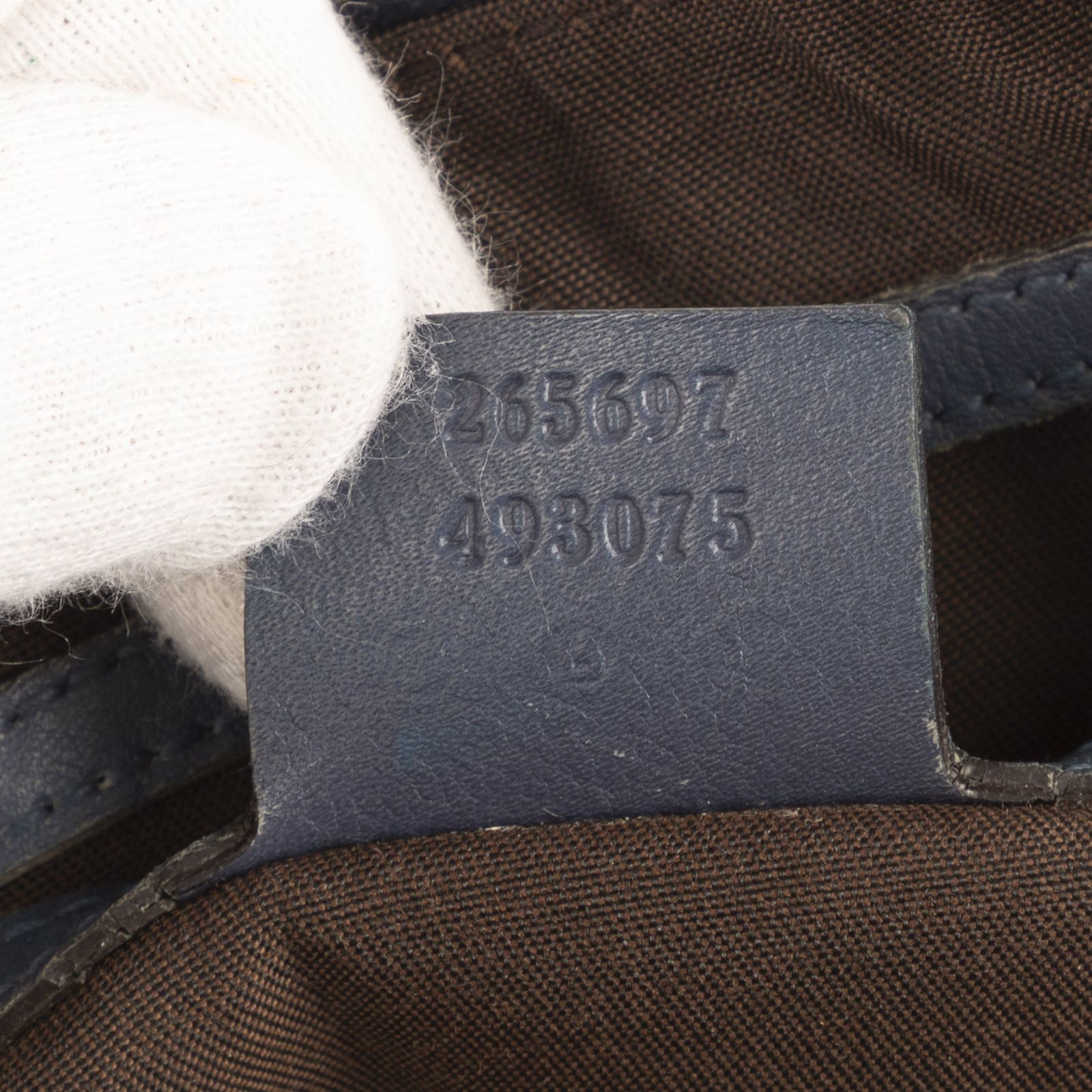 グッチボストンコバルトグッチシマ カーフスキンA