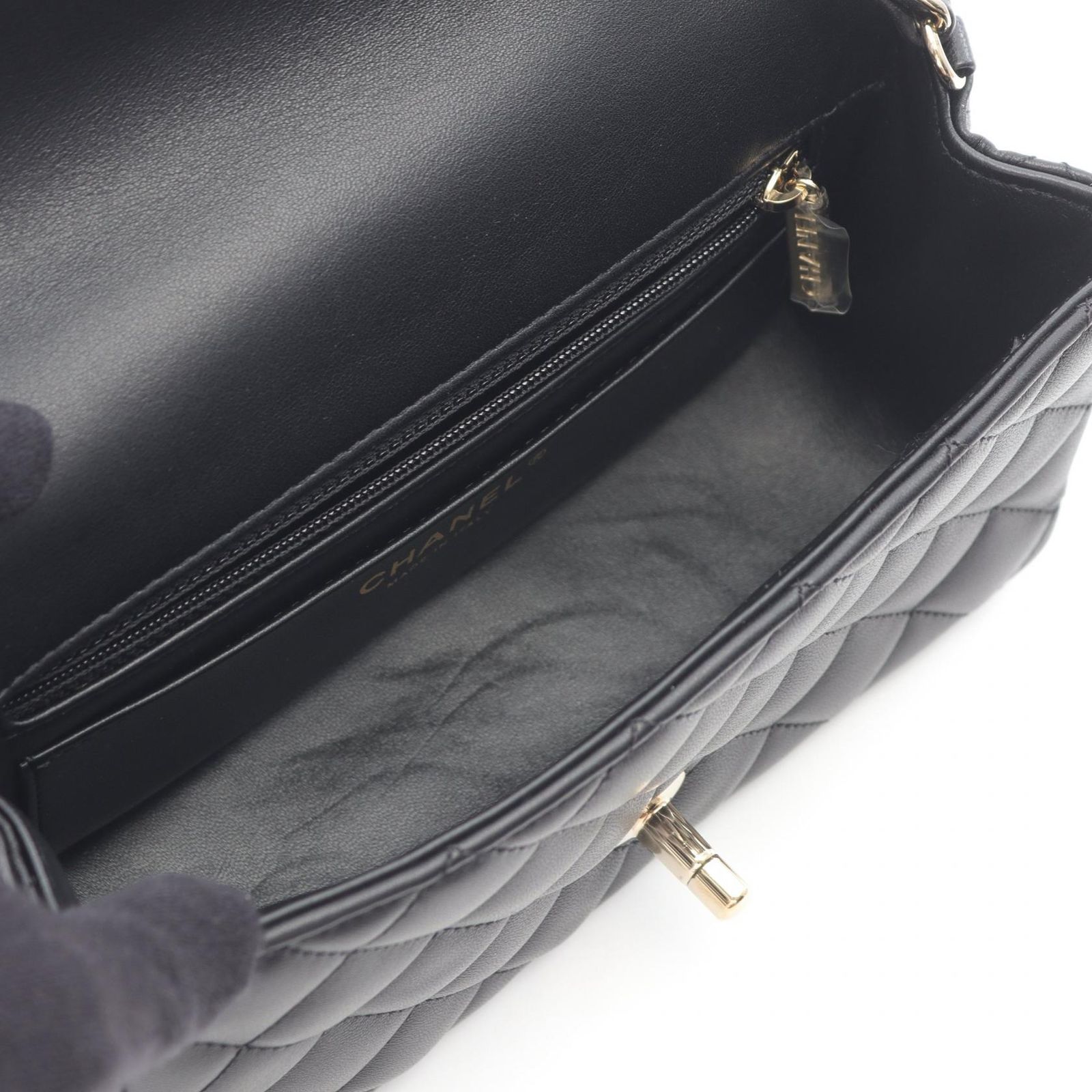 シャネル ラムスキン マトラッセ 2way ショルダーバッグ 黒 CHANEL シャネル ミニマトラッセ20 A69900 ショルダーバッグ