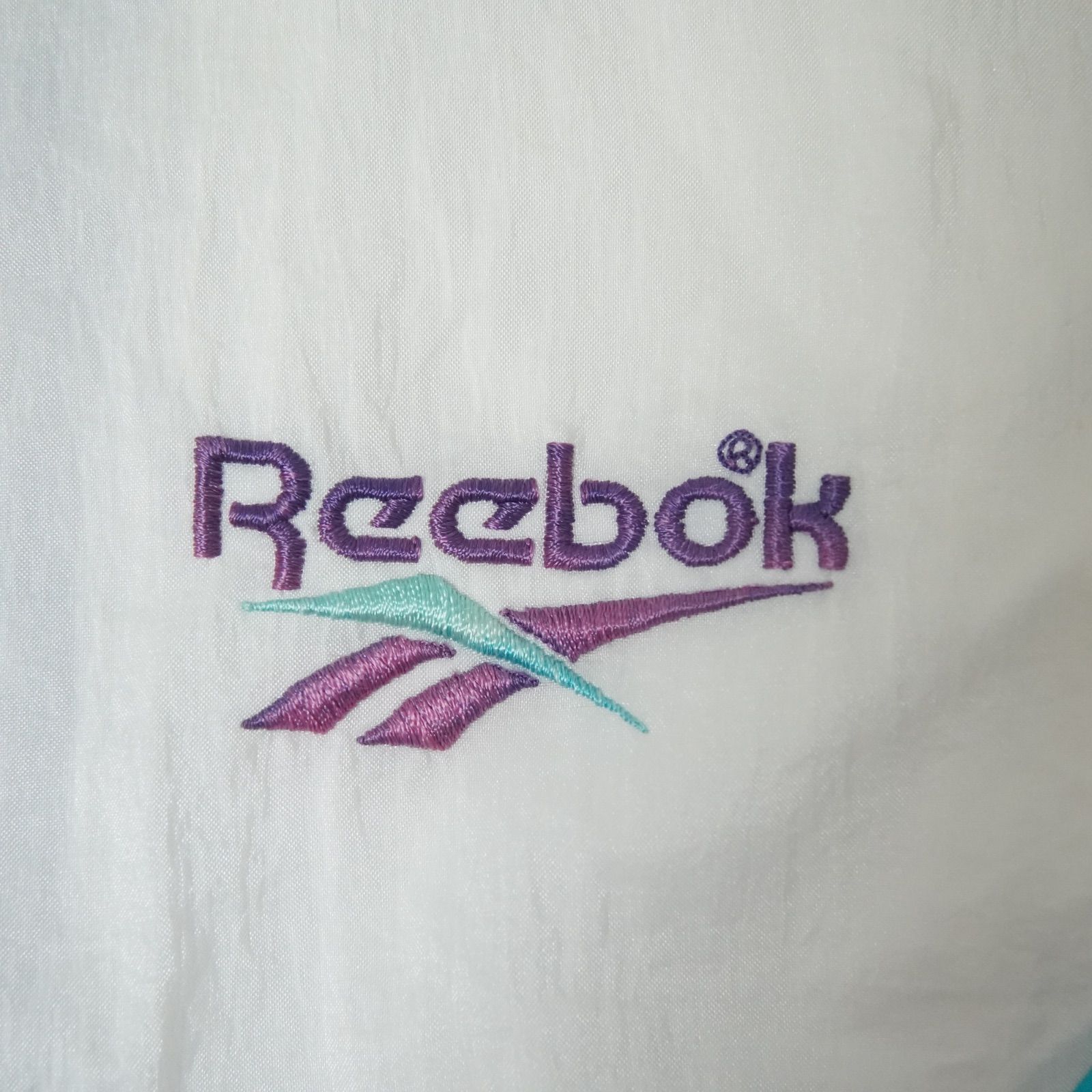 リーボック ナイロンジャケット L ホワイト 90s Reebok ヴィンテージ 