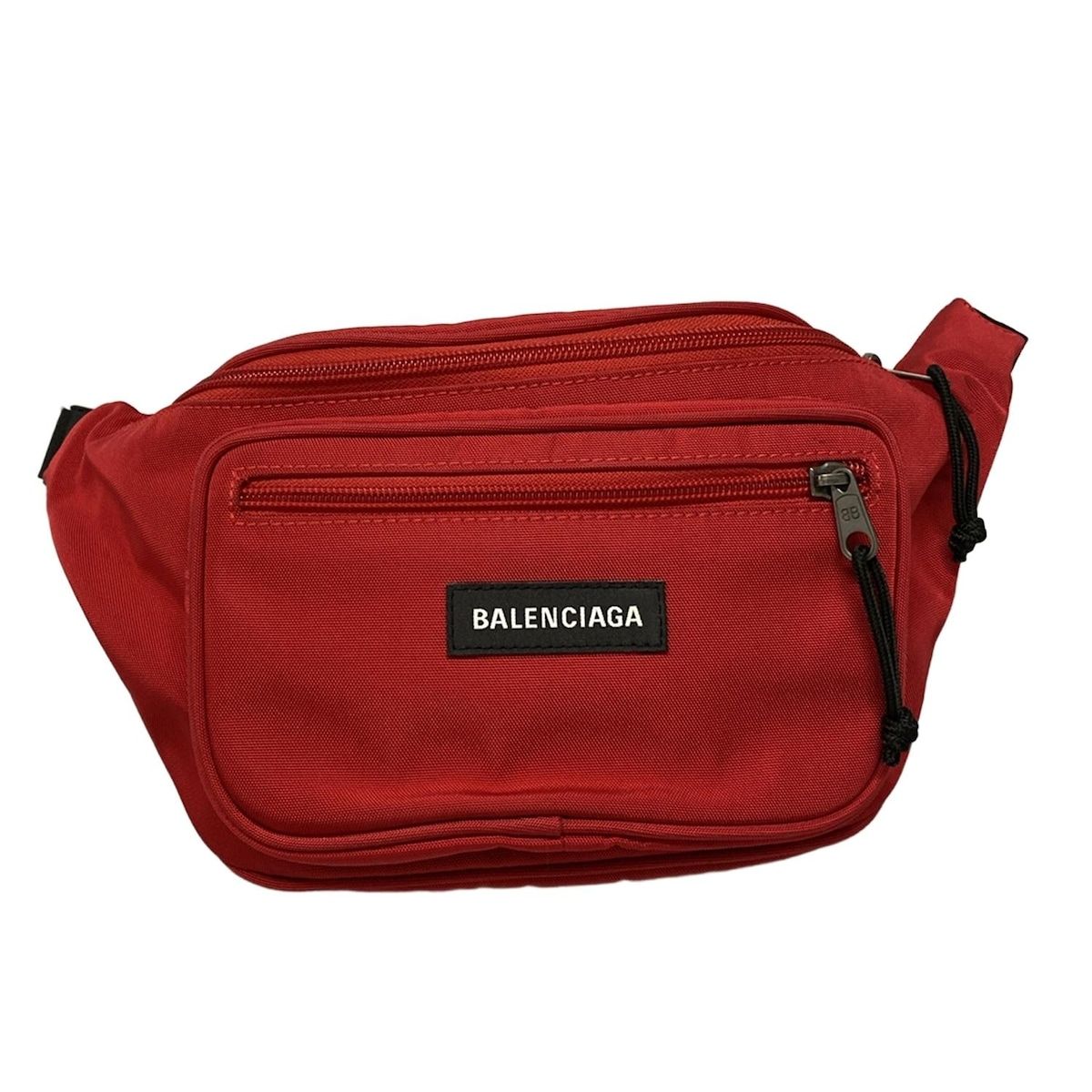 BALENCIAGA バレンシアガ ウエストポーチ エクスプローラーベルトパック 482389 レッド×黒