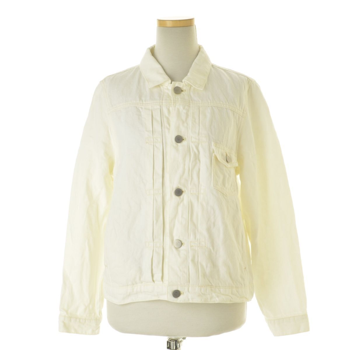美品✨ネストローブ nest Robe ホワイトリネンデニムジャケット Gジャン UpcycleLino】BASIC デニムジャケット｜nest Robe / CONFECT