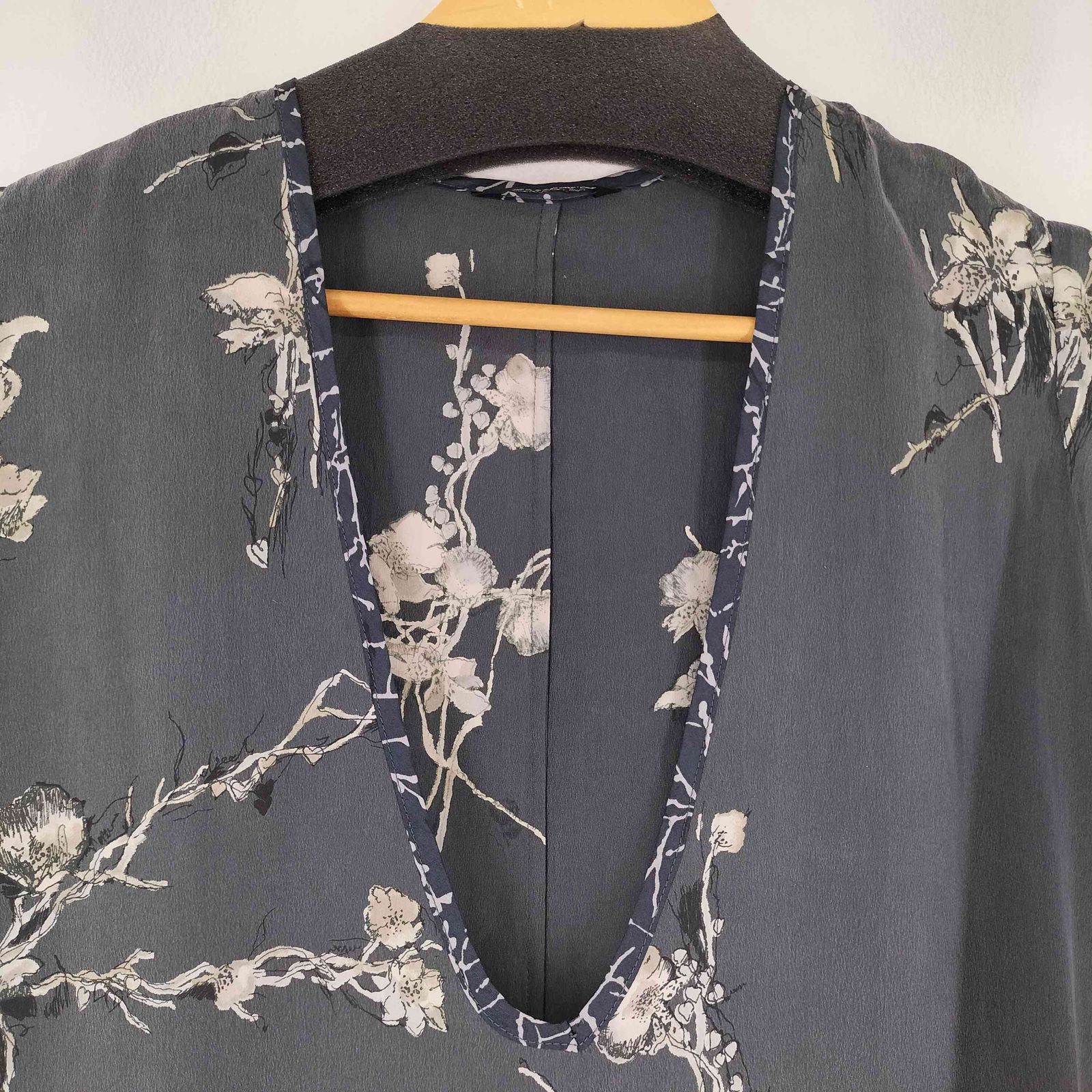 パドカレ pas de calais 転写プリント ノースリーブワンピース