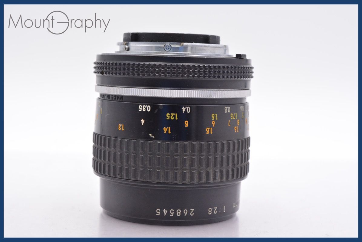 【正規品販売】 実用 ニコン Nikon Micro-NIKKOR 55mm F2.8 Ai-S 後キャップ付 完動 同梱可 mj5110