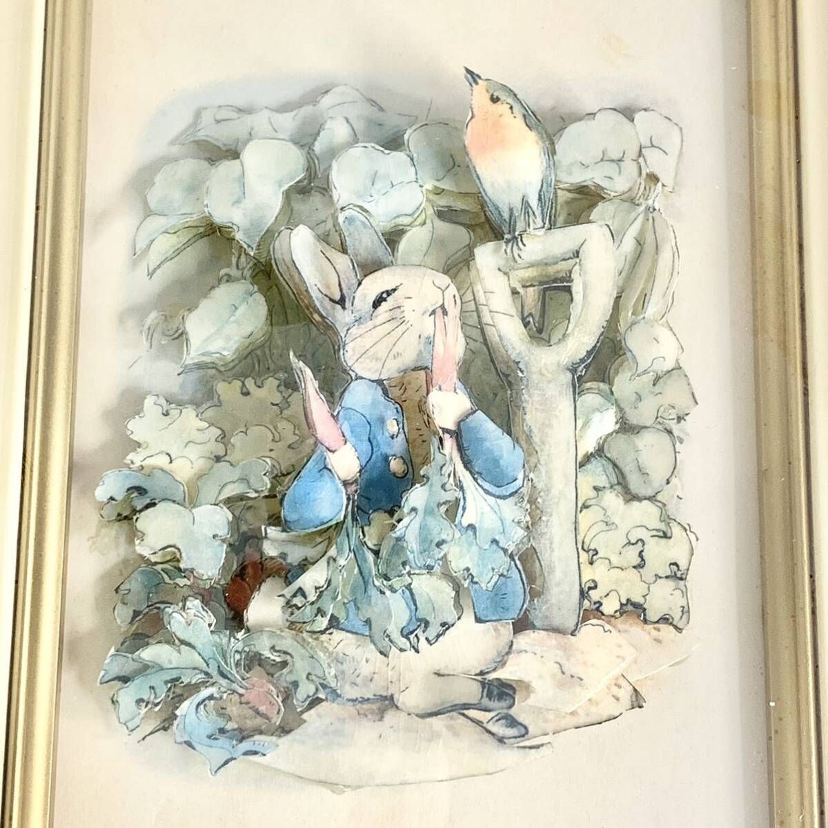 ピーターラビット 額装 シャドーボックス 3Dアート 立体絵画