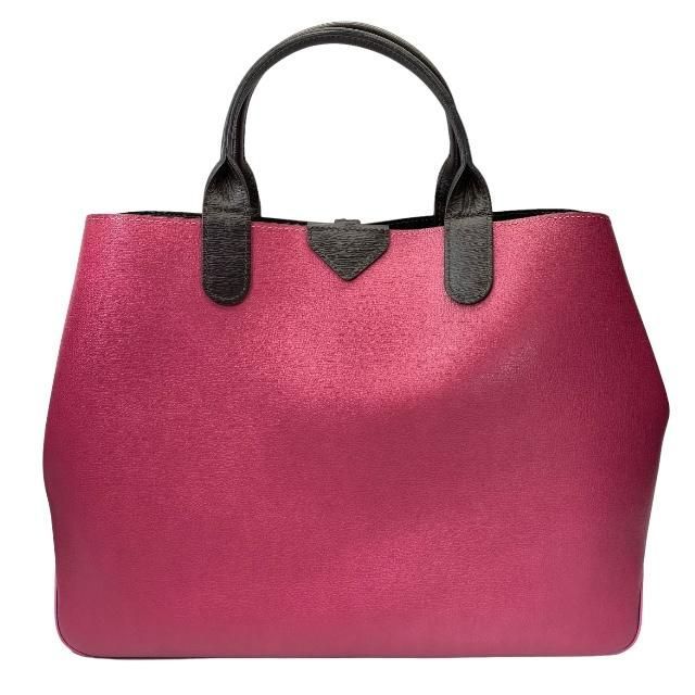 LONGCHAMP ロンシャン ロゾ ROSEAU トートバッグ ハンドバッグ 手持ち鞄 肩掛け リバーシブル レザー ピンク ブラウン