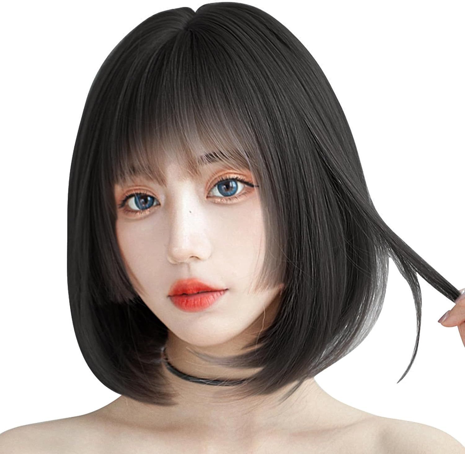 ウィッグ ボブ 姫カット Candybay ぱっつん前髪 ショート