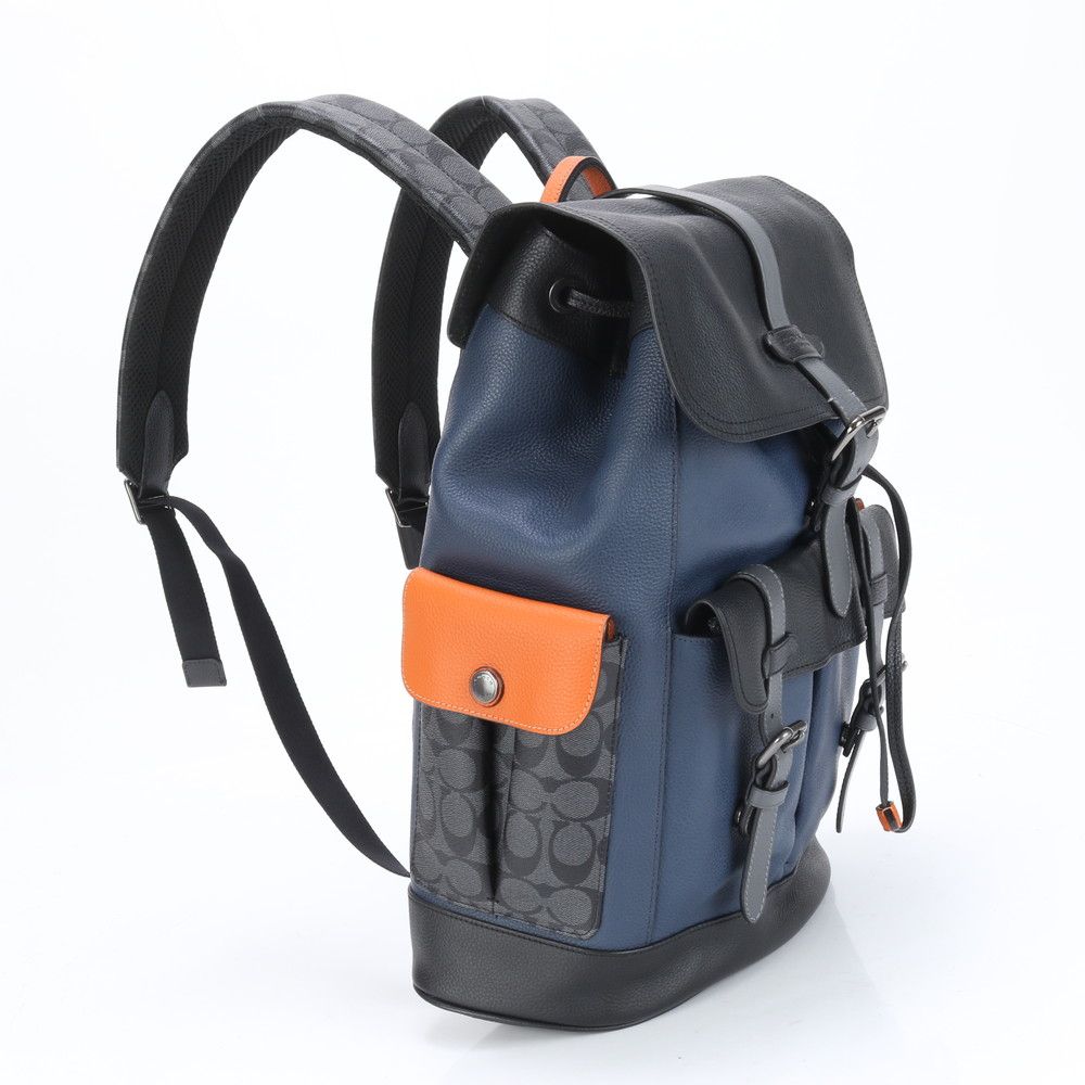 極美品 コーチ シグネチャー ハドソン レザー リュックサック リュック