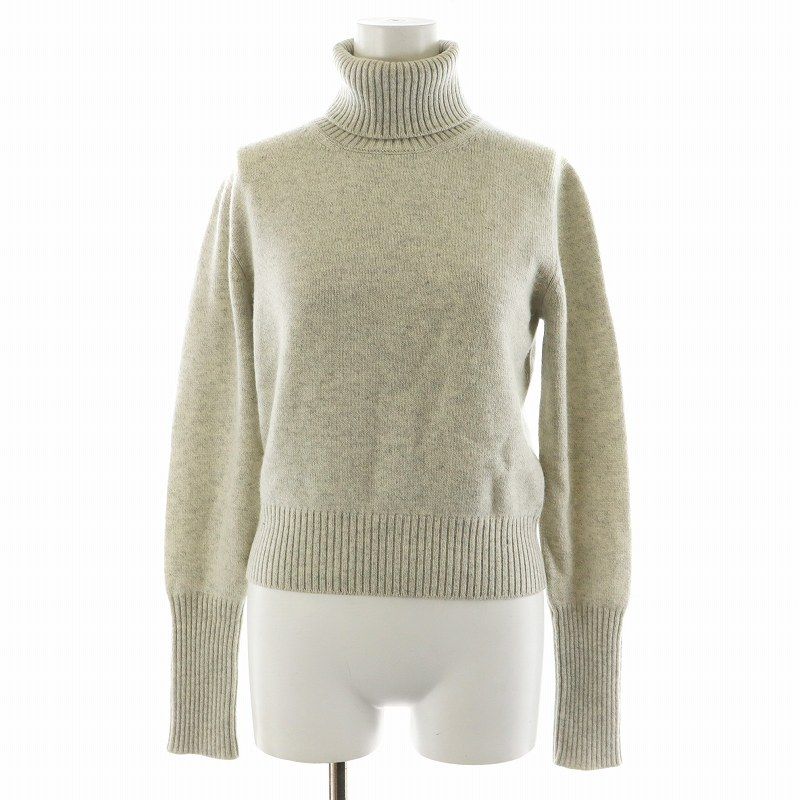 ジルサンダー JIL SANDER ニット セーター 長袖 タートルネック 38 グレー |AN37