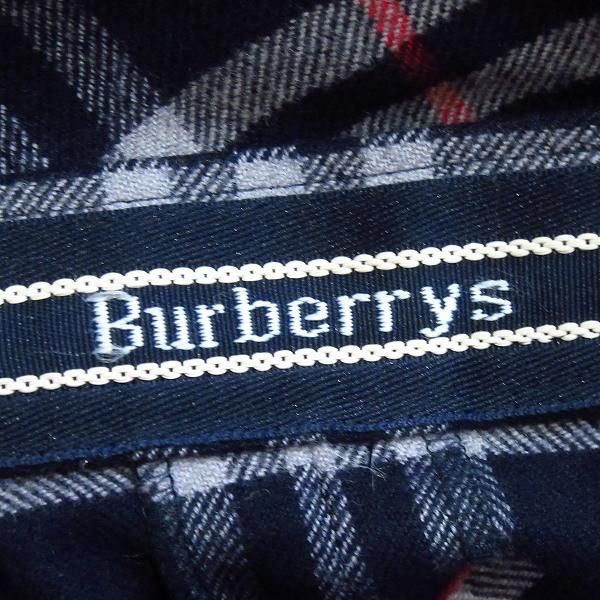 wnc バーバリー BURBERRY スカート LL 紺 グレー 赤