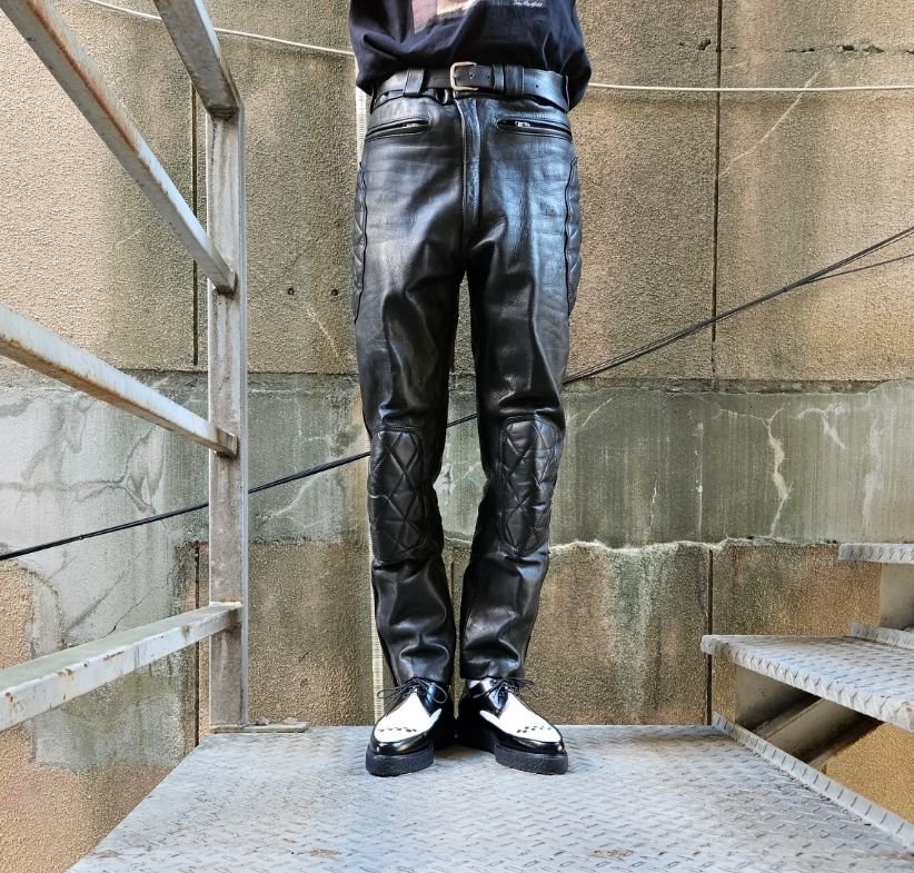 70s [LEWIS LEATHERS] Motorcycle Leather Trousers - メルカリ