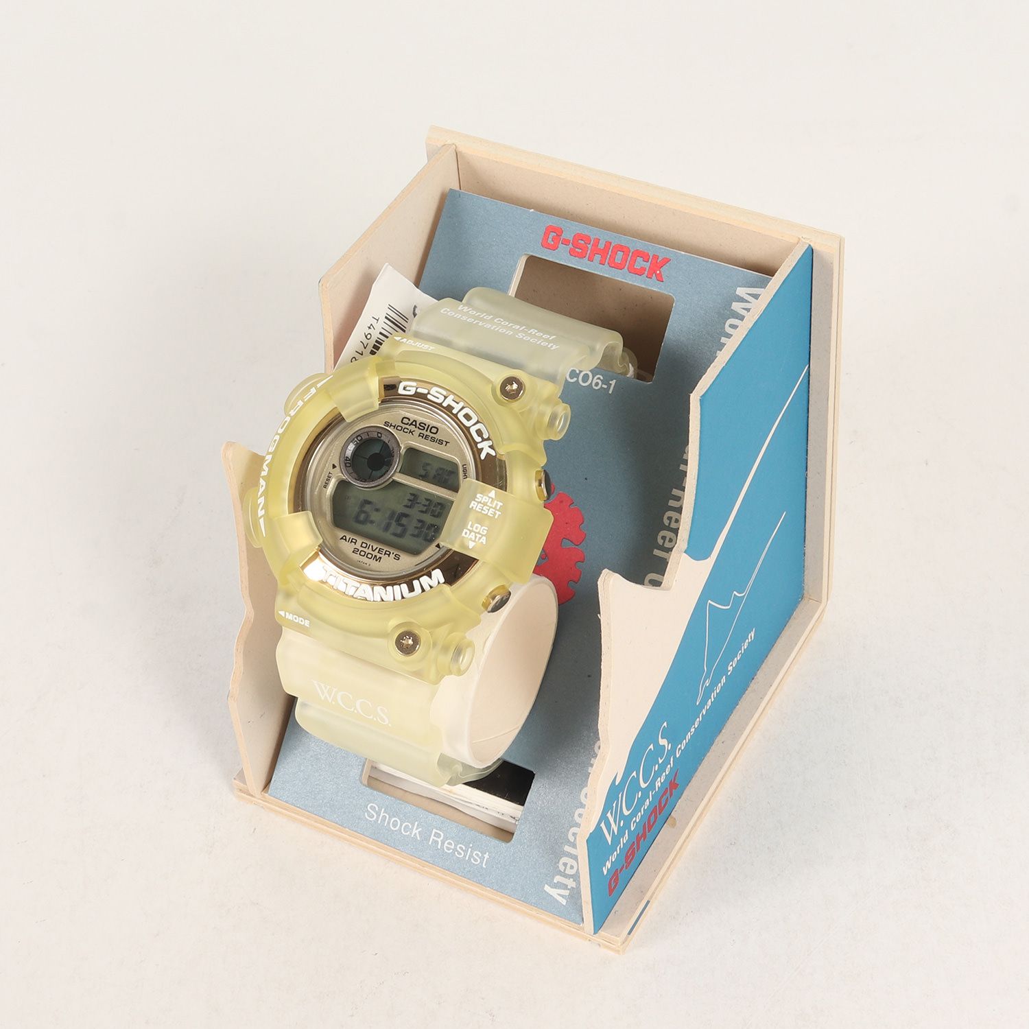 新品 未使用 FROGMAN W.C.C.S.（世界珊瑚礁保護協会）限定モデル 新品 G-SHOCK ジーショック 90s FROGMAN W.C.C.S. 世界サンゴ礁保護協