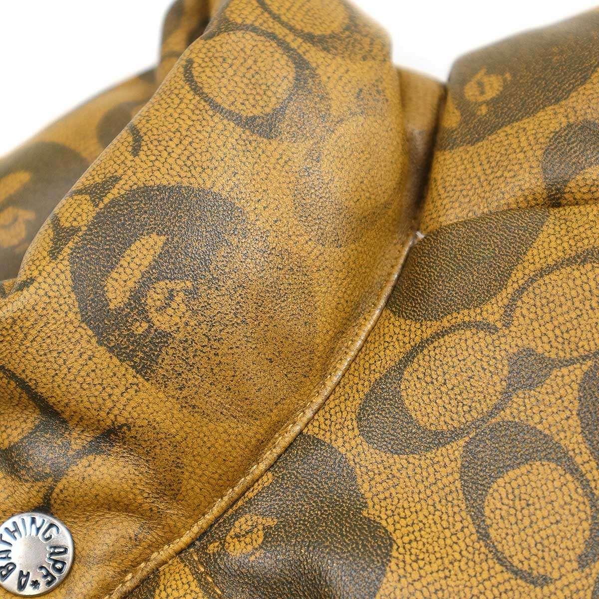 A BATHING APE×COACH ア ベイシング エイプ コーチ LEATHER DOWN  