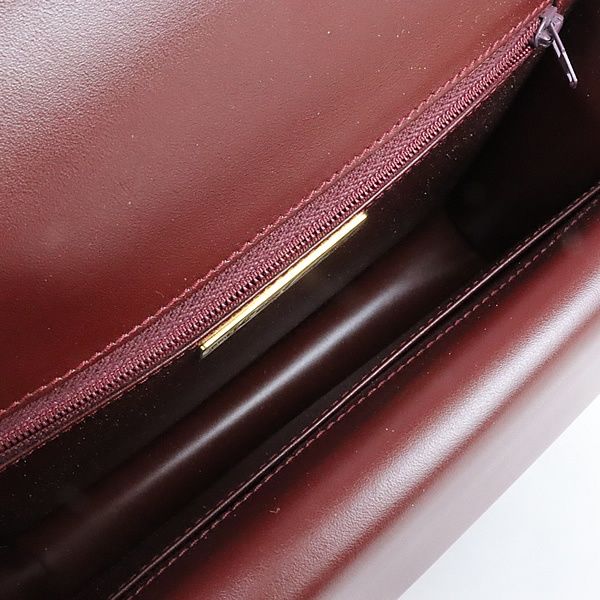 広尾店】 カルティエ Cartier マストライン Wフラップ ショルダーバッグ レザー ボルドー G金具 【13861】 - メルカリ