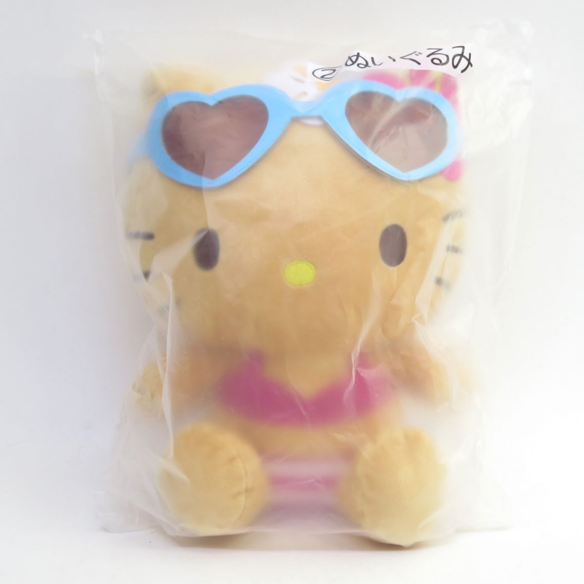 未開封】サンリオ ハローキティ当りくじ ②ぬいぐるみ 日焼け