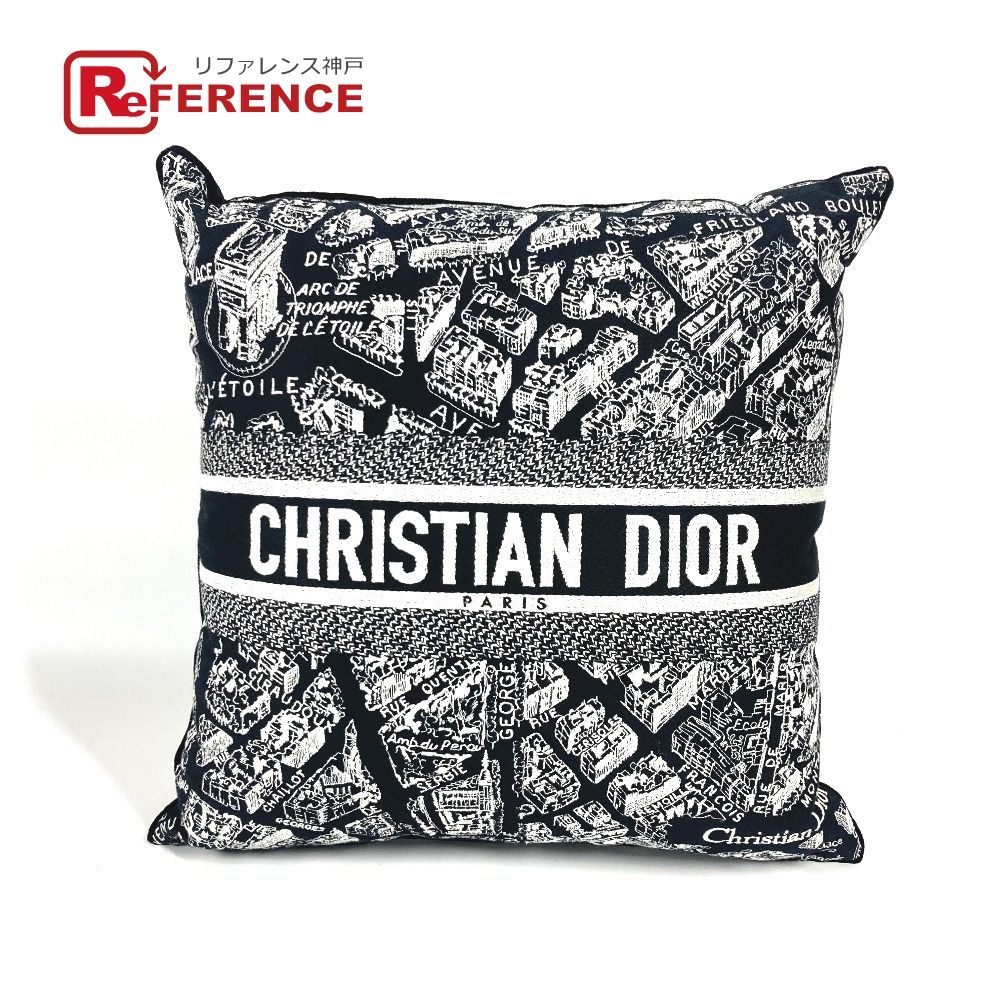 Dior ディオール クッション ロゴ スクエア スモール HYP02CPP2U コットン ブラック