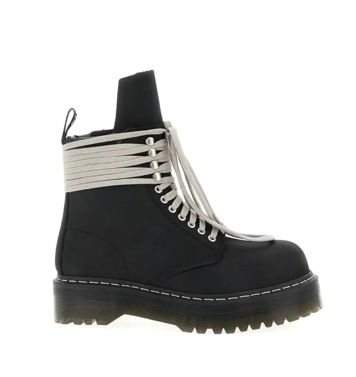 UK11 DR. MARTENS ドクターマーチン x RICK OWENS リックオウエンス クアッド ソール スチール トゥー ブーツ ブラック