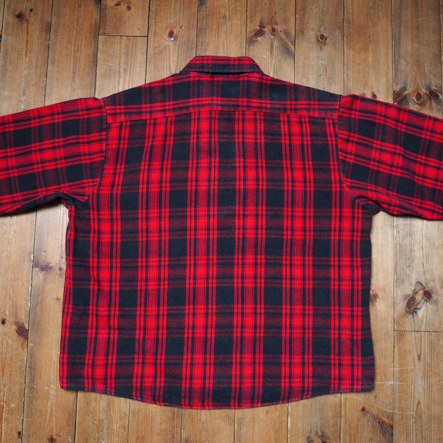 80s RED HEAD ネルシャツ　ブラック　グレー 80s レッドヘッド REDHEAD ネルシャツ アメリカ製 ビンテージ