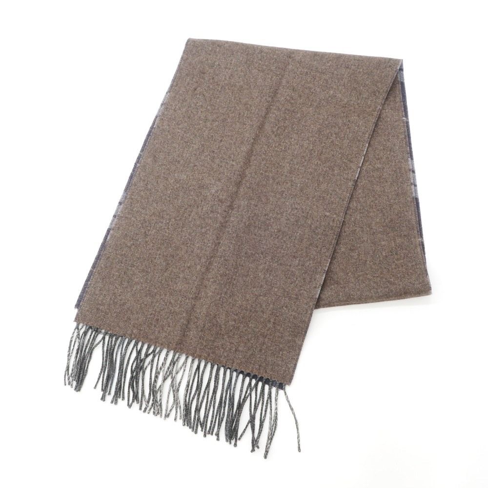 中古】ピアチェンツァ PIACENZA シルクカシミヤ チェック マフラー