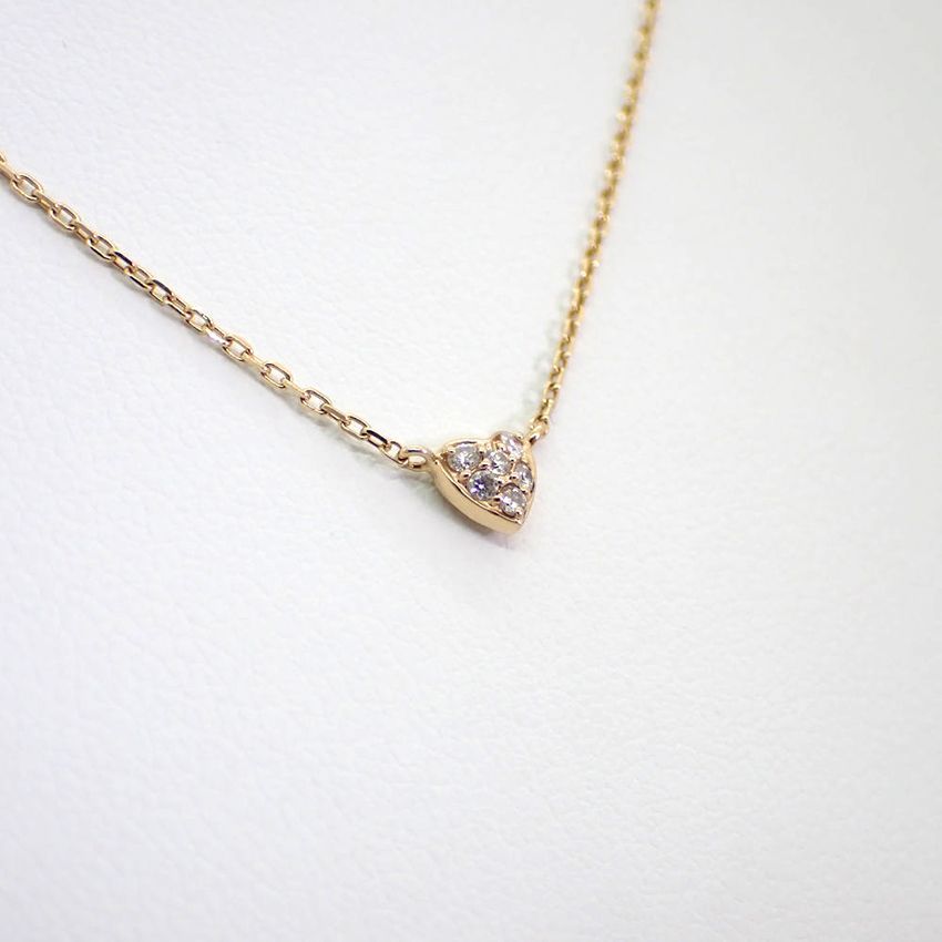 4℃ K10 ハート ペンダント/ネックレス[g51-36] - JewelerCHIC