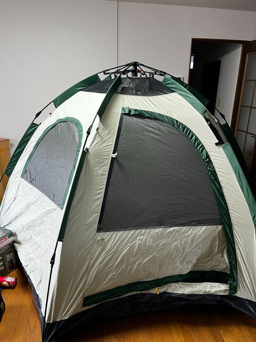 FIELDOOR フィールドア ワンタッチテント 5人用 ヘキサゴンタイプ