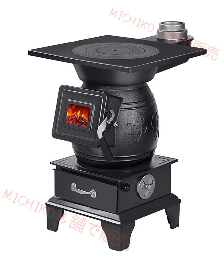 省エネ無煙薪ストーブは 鋳鉄製薪ストーブ 鋳鉄製薪ストーブ 石炭薪ストーブ 薪と石炭の両方に使用され 急速加熱 視覚的な火の観察窓 高温耐性 清潔で衛生的 掃除が簡単 頑丈で耐久性があり