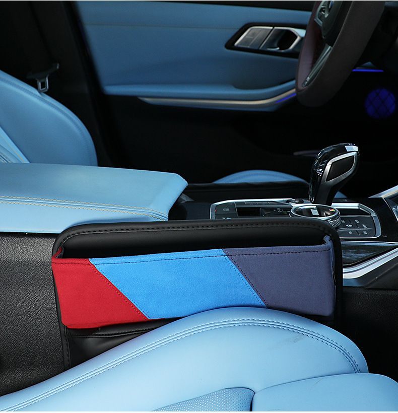 BMW 新3系|5系|X1|X3|X5用 アルカンタラ張り シートサイドストレージボックス 車内デコレーション用品
