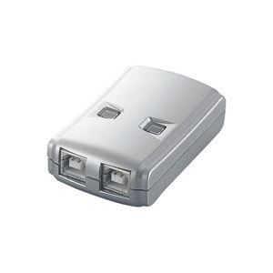 （まとめ）エレコム ELECOM USB2.0手動切替器 2切替 USS2-W2