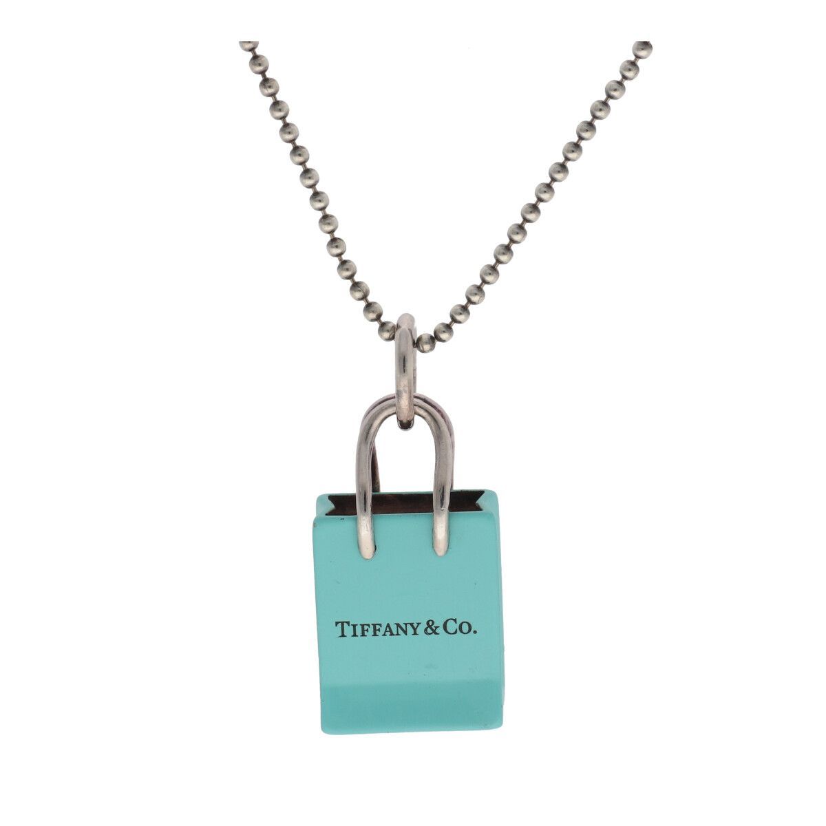 【中古】 Tiffany ＆ Co. ティファニー ネックレス ネックレス・ペンダント ショッピングバッグ SV925　ショッピングバッグチャーム  ネックレス 24011328 LI