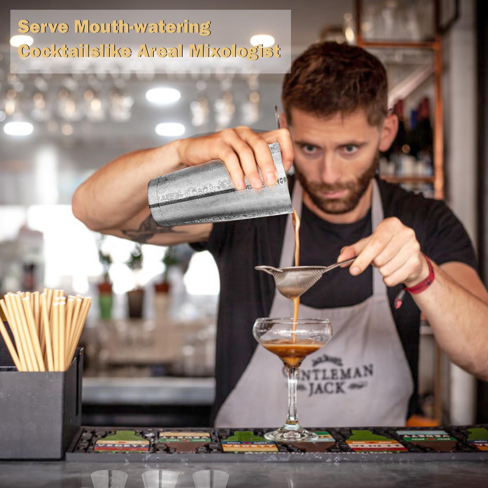 迅速発送】WOMLEX ボストンカクテルシェイカー 828mlと532ml - メルカリ