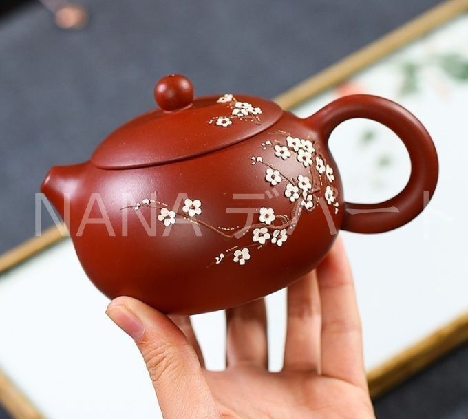 花紫砂急須 茶道具 宜興 紫砂壷 朱泥 茶壺 急須 煎茶道具 762 竹紫砂急須 茶道具 宜興 紫砂壷 朱泥 茶壺 急須 煎茶道具 768