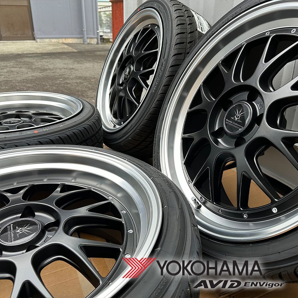 アルファード 30系 ヴェルファイア タイヤホイール 4本セット 1台分 YOKOHAMA AVID ENVigor 245/40R19  深リムホイール BountyCollection BD00