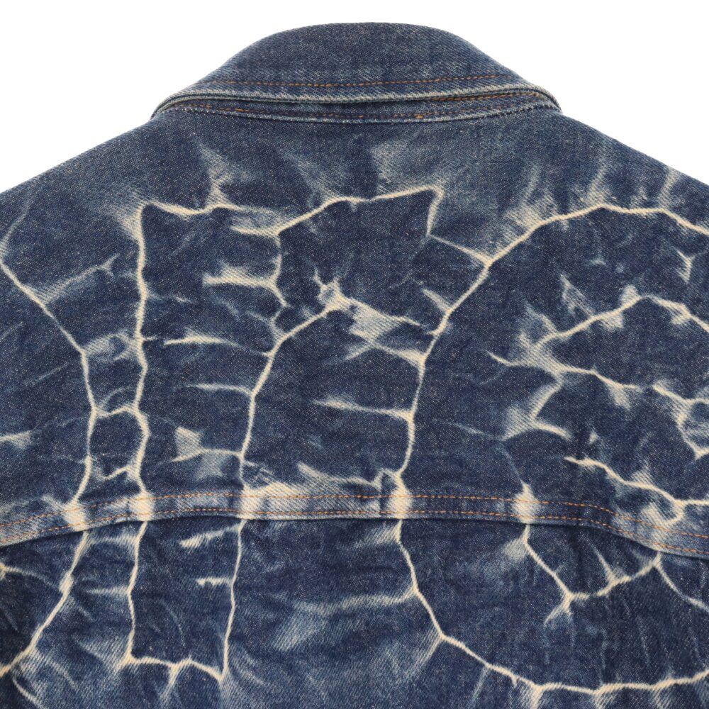 SUPREME (シュプリーム) 23SS Dyed Logo Shibori Denim Trucker Jacket