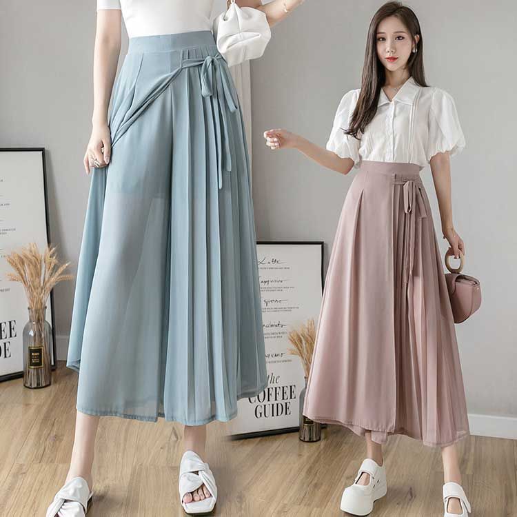 プリーツスカーチョ 　スカーチョ　ワイドパンツ ガウチョパンツ ロング プリーツ　ミモレ丈スカート レディースパンツ　スカート風　 美脚 楽天市場】ガウチョパンツ プリーツスカーチョ プリーツパンツ