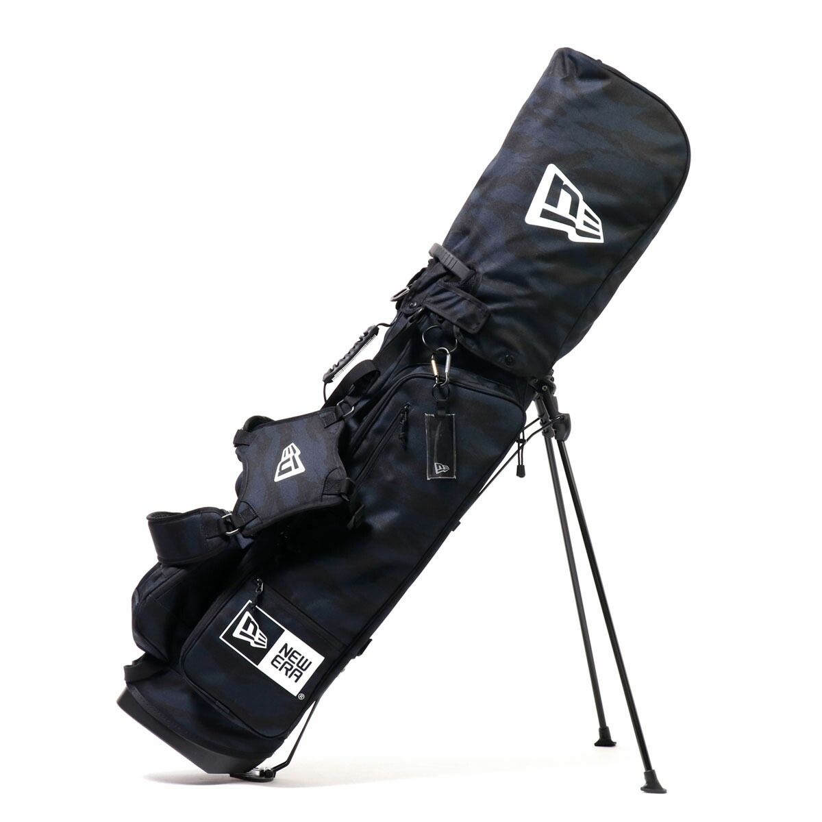 正規取扱店 ニューエラ NEW ERA キャディバッグ ゴルフバッグ CADDIE BAG STAND 9型48インチ ゴルフ メンズ タイガーストライプカモネイビー