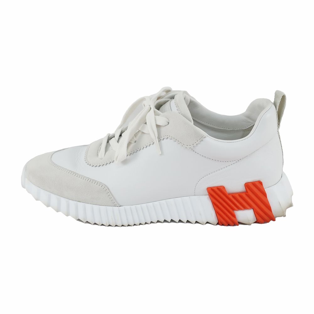 希少パリ本店デザイン エルメス 41 バウンシングスニーカー 26㎝ ホワイト HERMES - 極美品 エルメス HERMES スニーカー 2023 BOUNCING