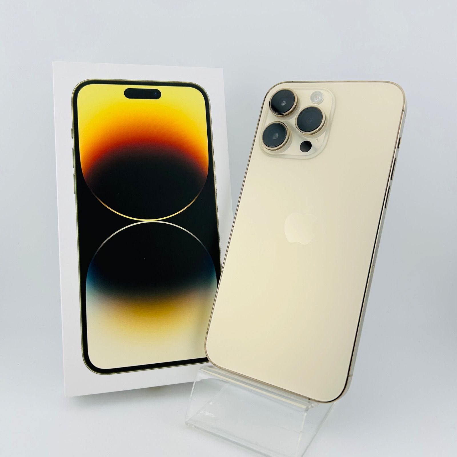 バッテリー良好 iPhone 14 ProMax 128 GB ゴールド SIMフリー