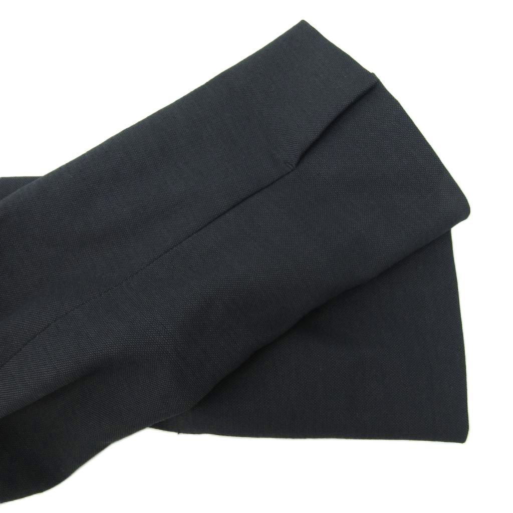 プラステ PLST 美品 近年 ノーカラージャケット リネン混 M 紺