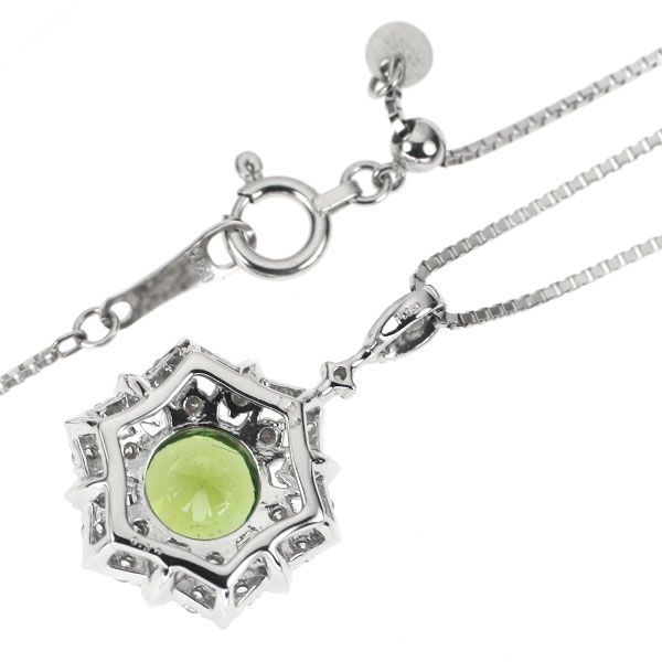 PTデマントイドガーネット1.05カラットダイヤモンド1.01カラットペンダント