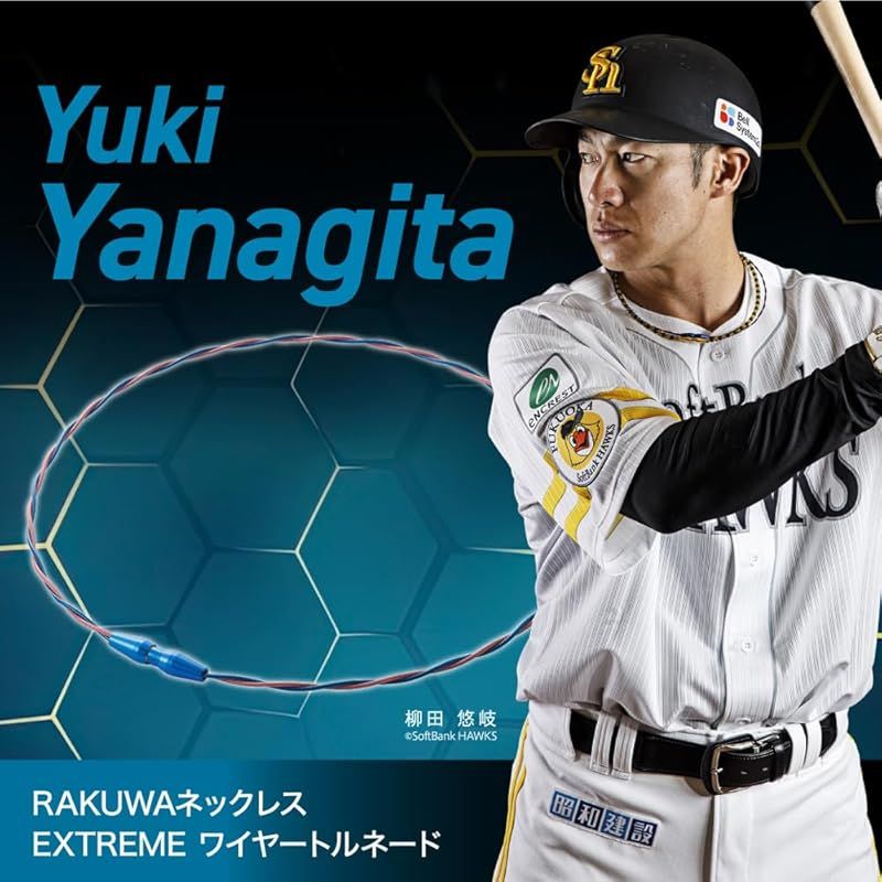 柳田悠岐選手愛用商品】phiten(ファイテン) RAKUWAネックレス