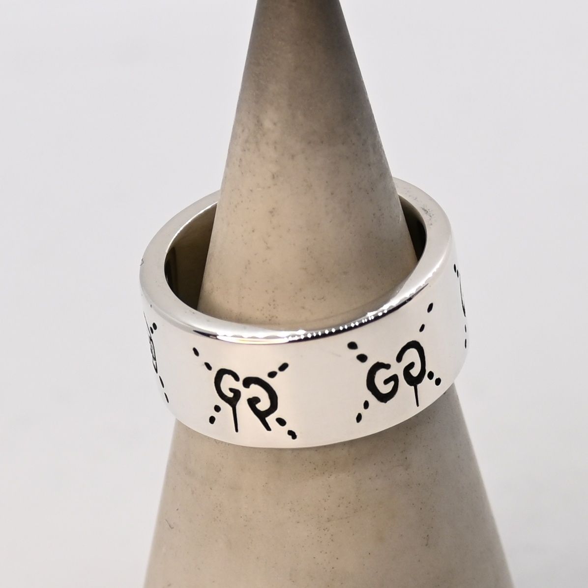 研磨済 GUCCI ゴースト シルバー リング 13号 Ag925 指輪 グッチ