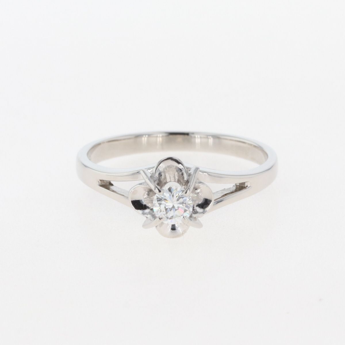 メレダイヤ デザインリング プラチナ 指輪 リング 14号 Pt850 ダイヤモンド レディース 【中古】 - メルカリ
