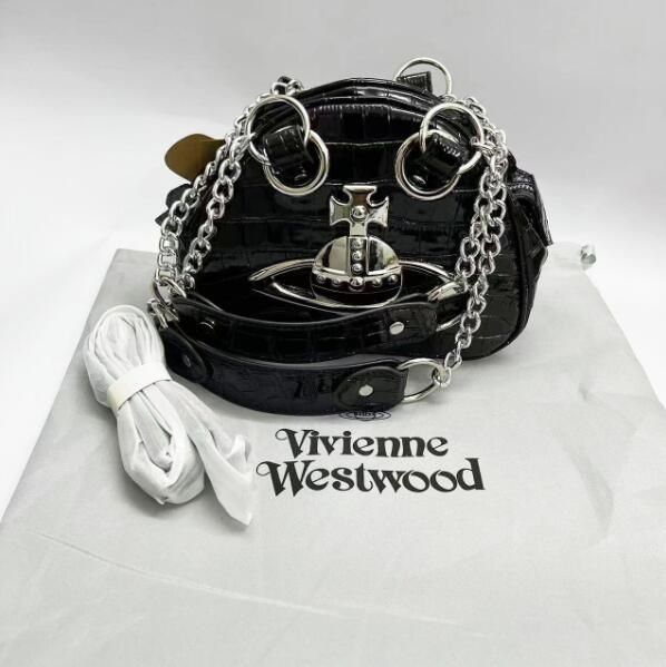 ヴィヴィアンウエストウッド Vivienne westwood ショルダーバッグ ミニ  バッグ ミニハンドバッグ  黒 ブラック